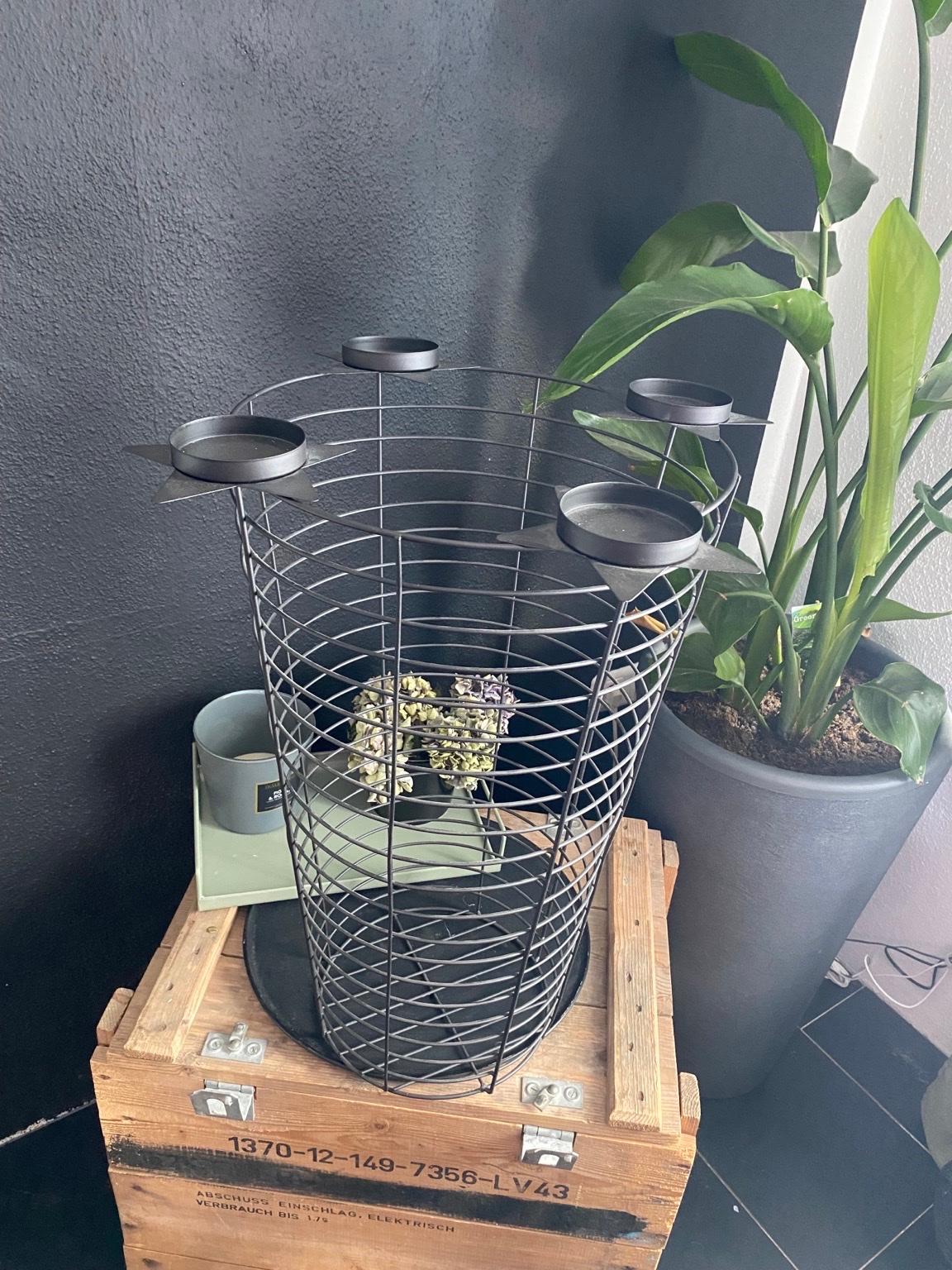 Korb Deko Aufbewahrung Kerzenständer #1