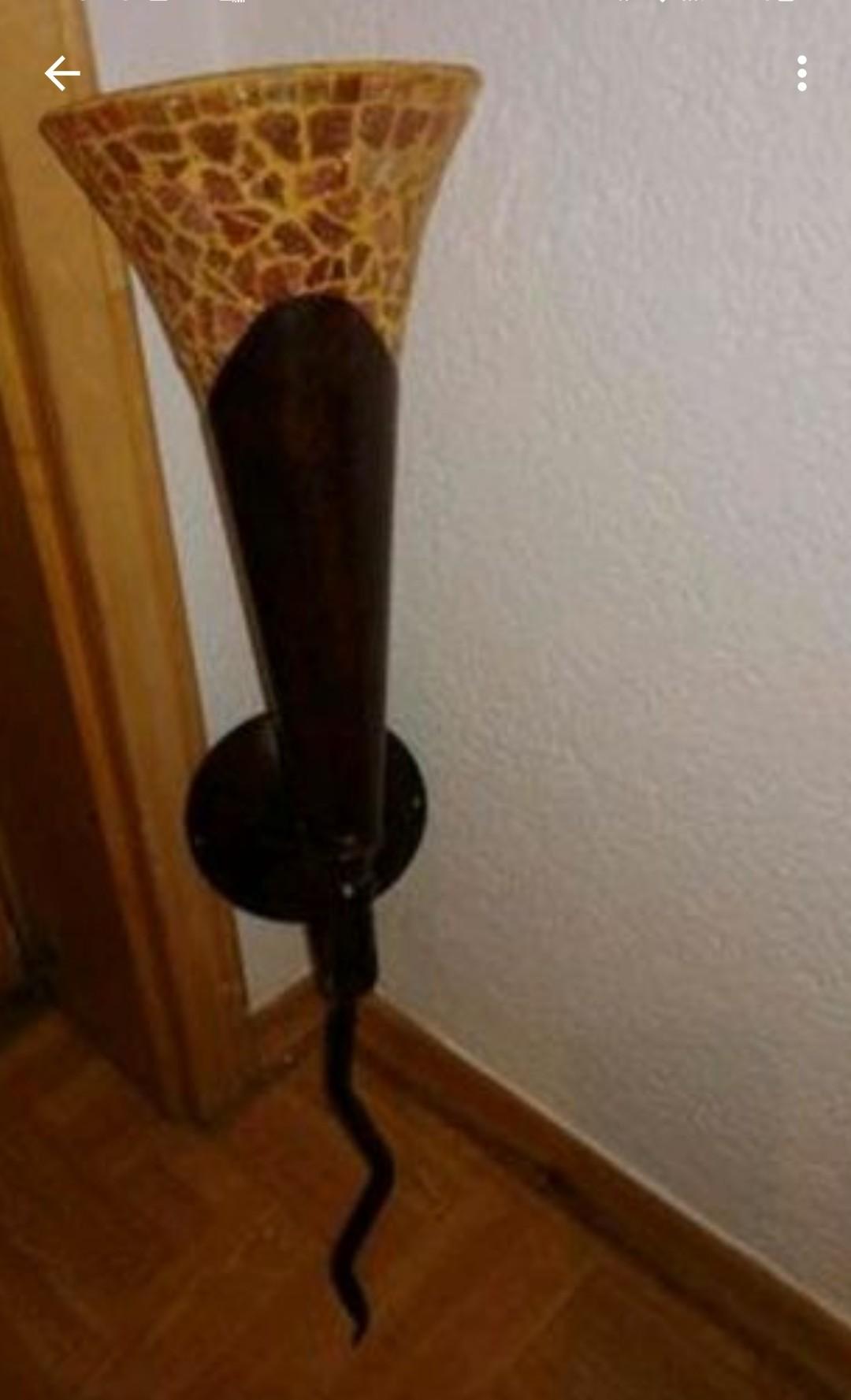 Heine.Kokon. Tiffany Wandlampe Lampe Glas Gel #1