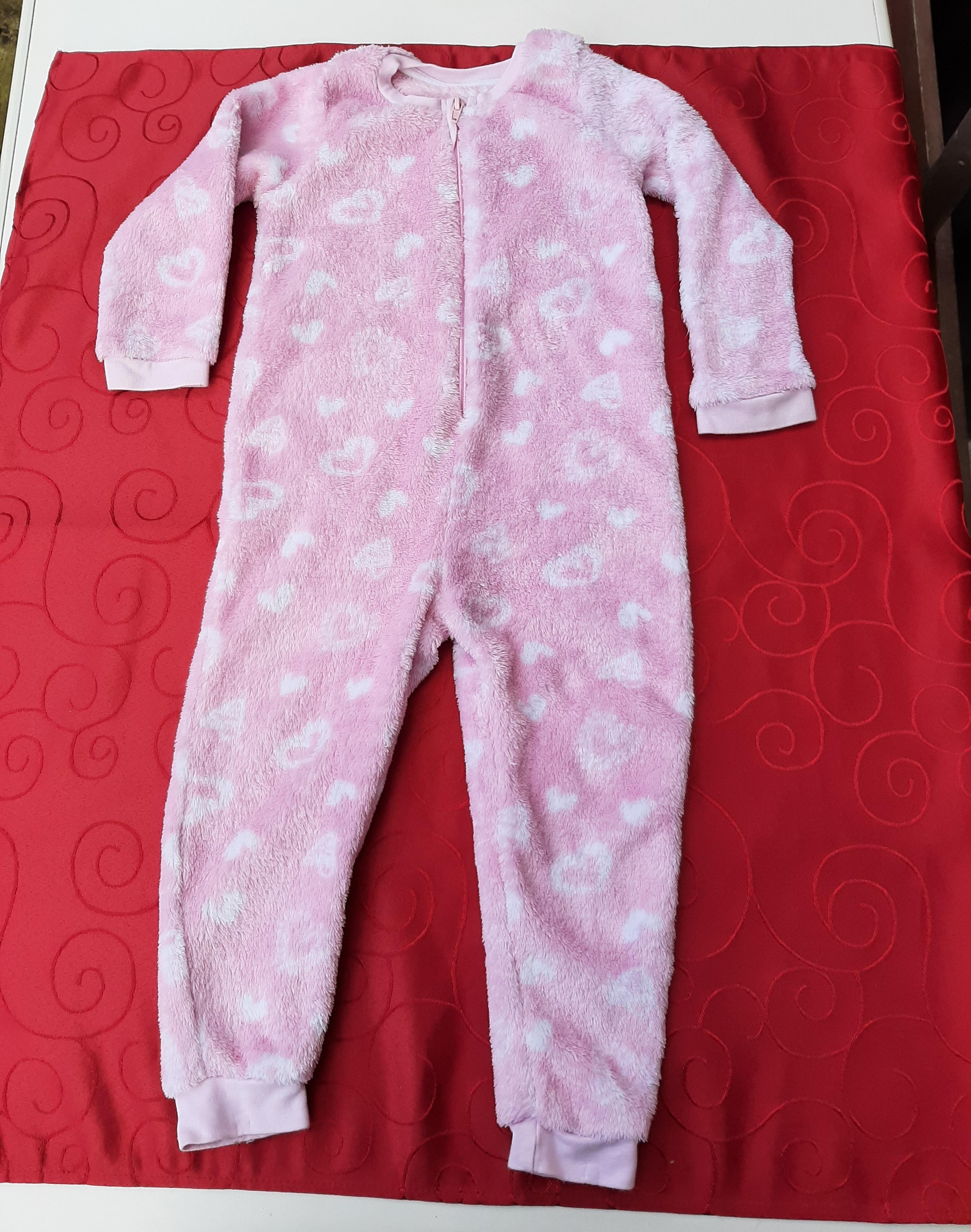 Schlafanzug Plüschoverall Hausanzug Gr: 86/92 #1