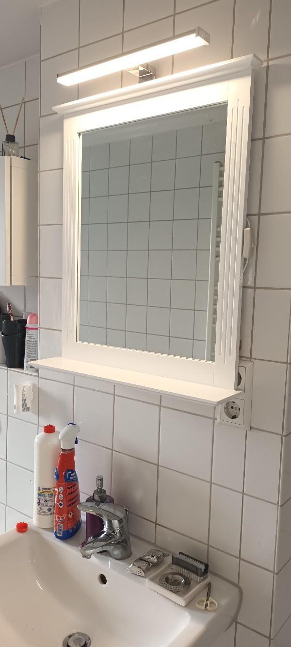 Wandspiegel mit Ablage und Beleuchtung #1