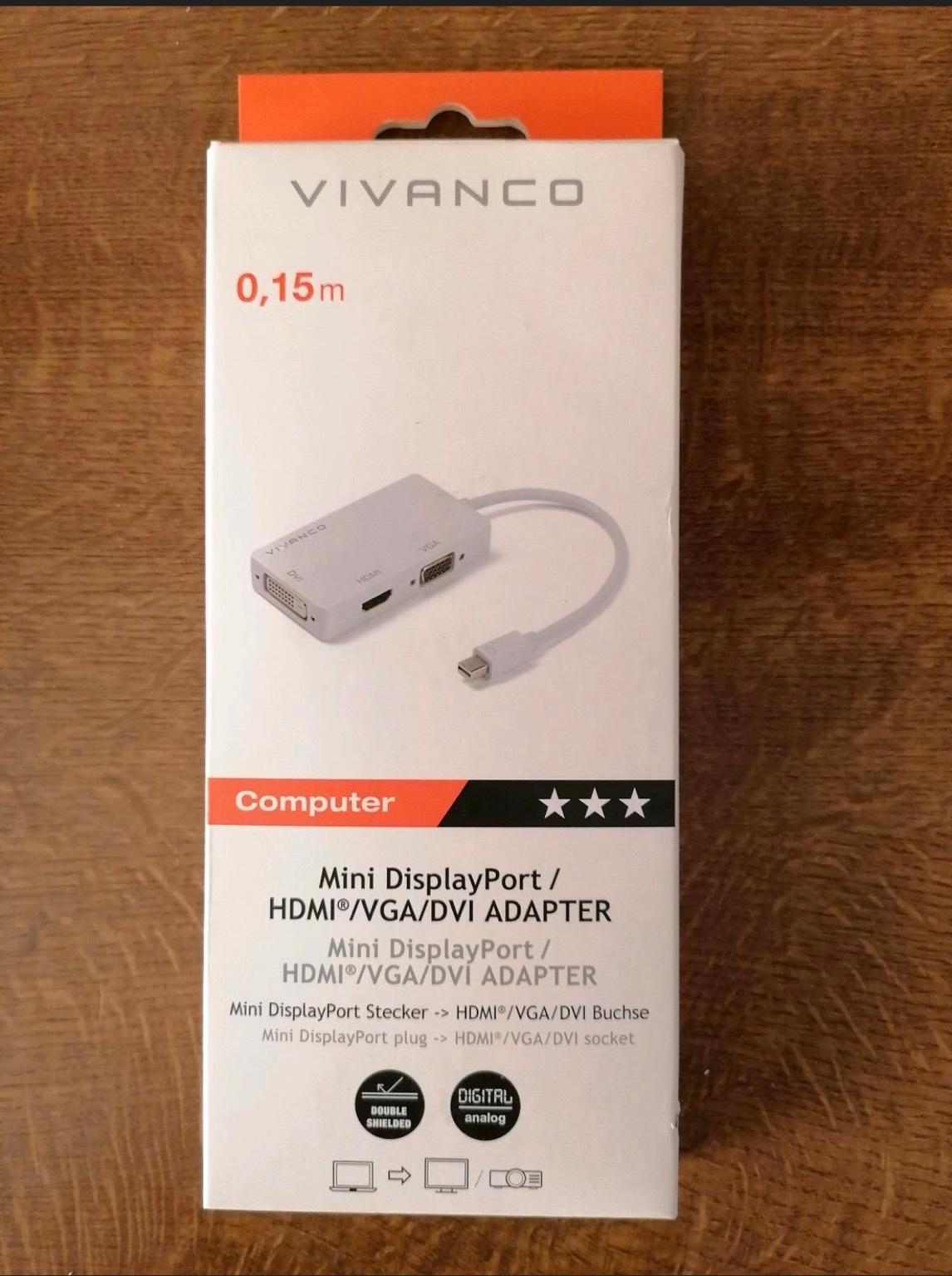 VIVANCO MiniDisplay Port HDMI/VGA/DVI Adapter #1
