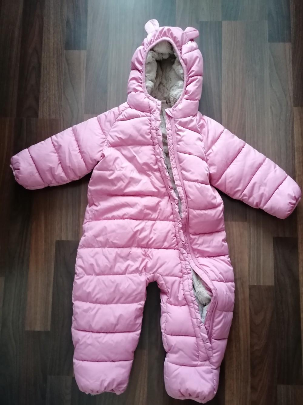 Schneeanzug Overall Rosa NEU 74 80 86 92 Schn #1