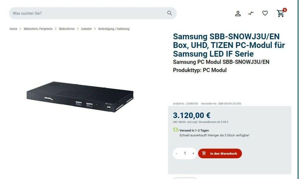 Samsung Signage Box SNOW-1703ULD - Digital Si #1