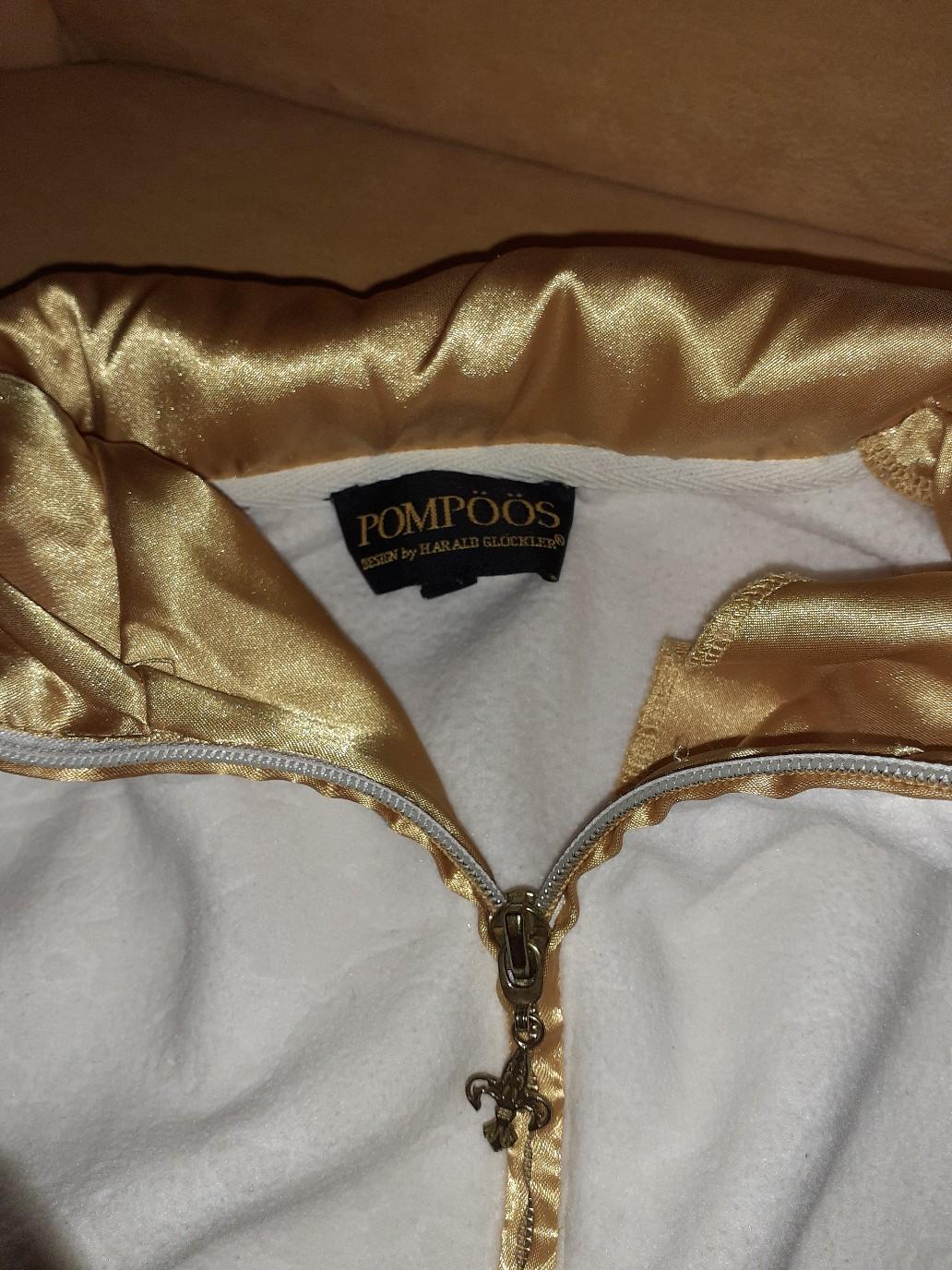 Pompöös Pullover weiß /Gold Gr 42 #1