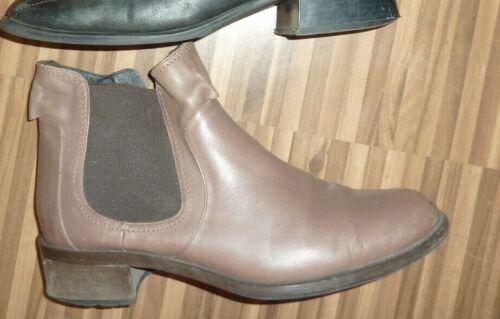 Stiefelette LEDER 41 42 taupe Boots Carolina #1