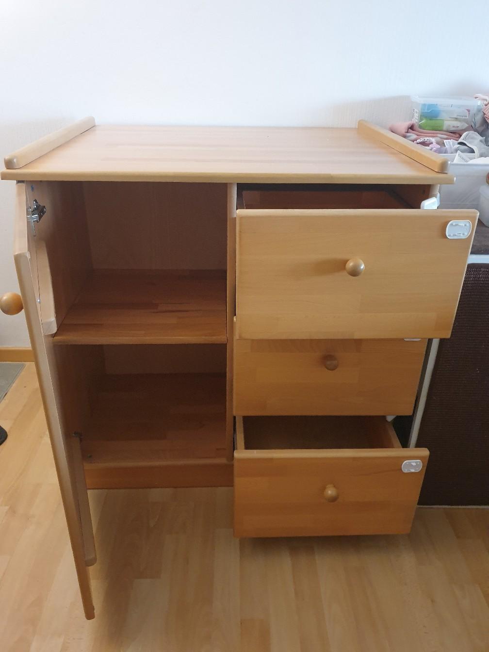 Wickelkommode "Anna" massiv Buche Herlag #1