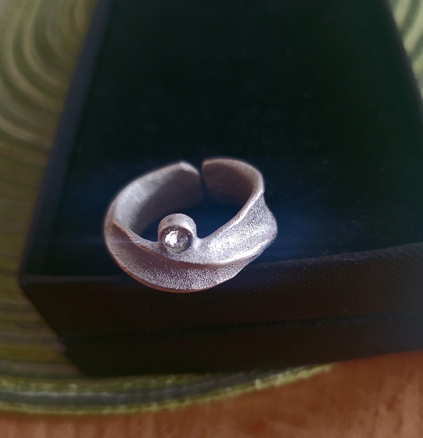 Buderka Designer Damen Ring Silber rhodiniert #1