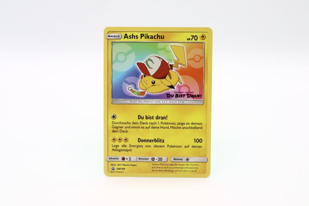 Pokemon TCG Ash´s Pikachu BLACKSTAR SM108 #1