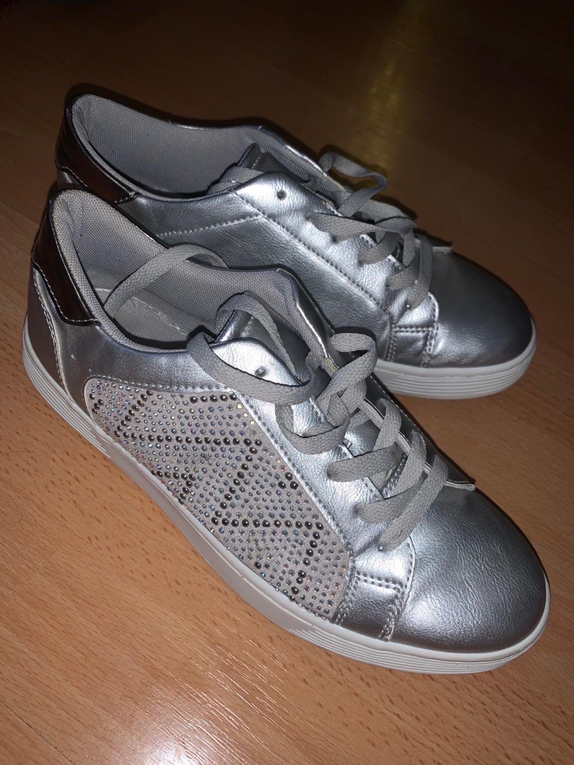 Silber Glitzer Sneaker von Deichmann #1