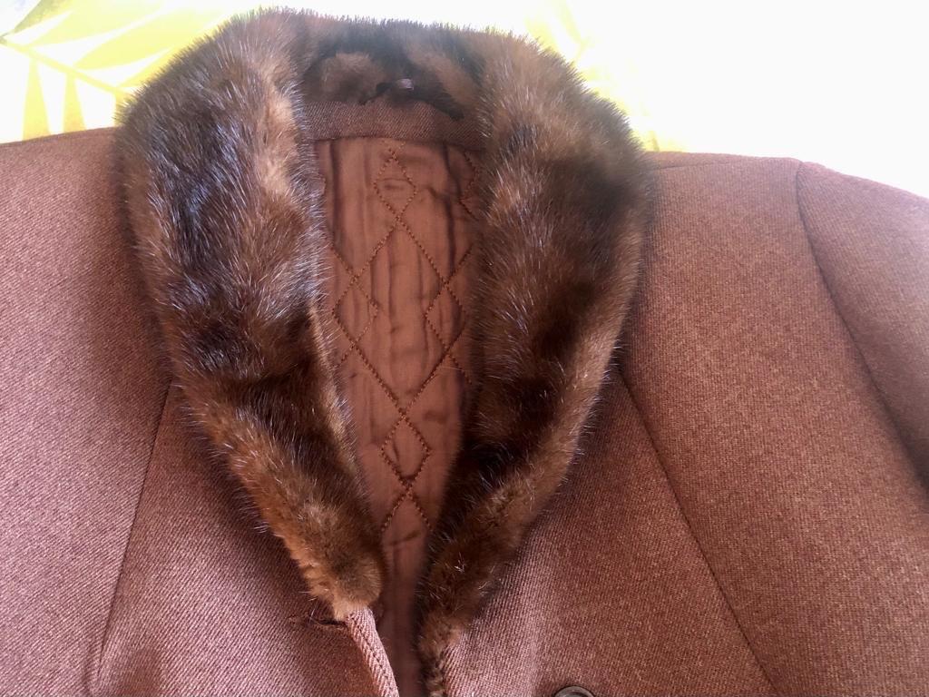 Damen Winter Mantel braun Größe 44 Schurw #1