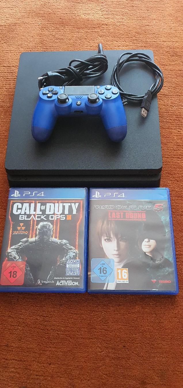 PS4 Slim 1TB + 1 Controller, 2 Spiele, #1