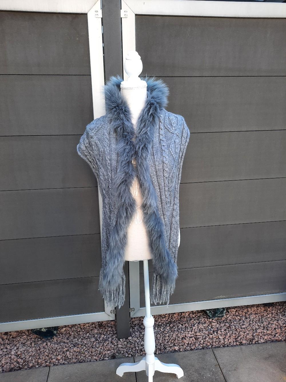 Fellweste kurz in grau Gr. M/L #1