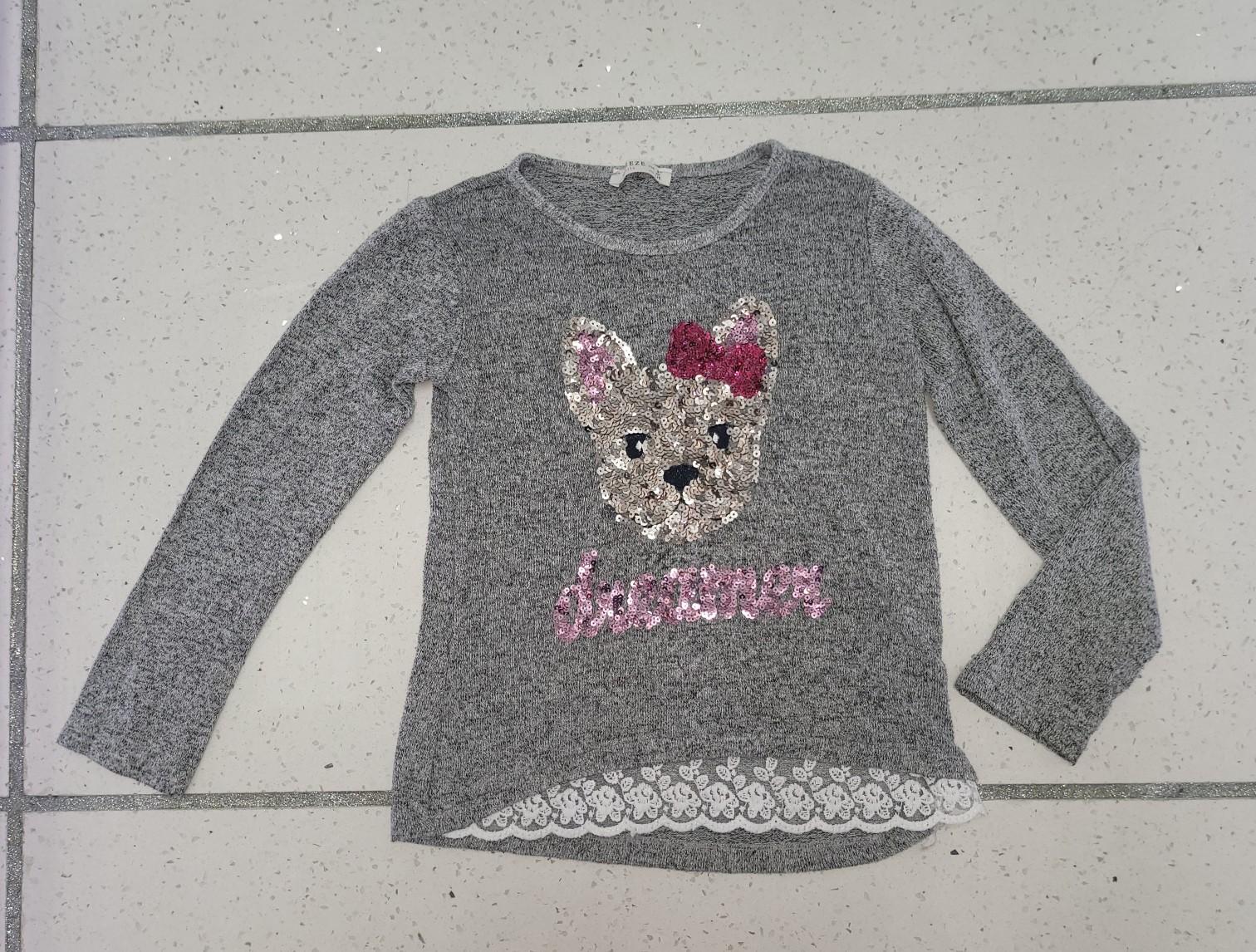 128 #Mädchen #Strick #Pullover #pulli #glitze #1