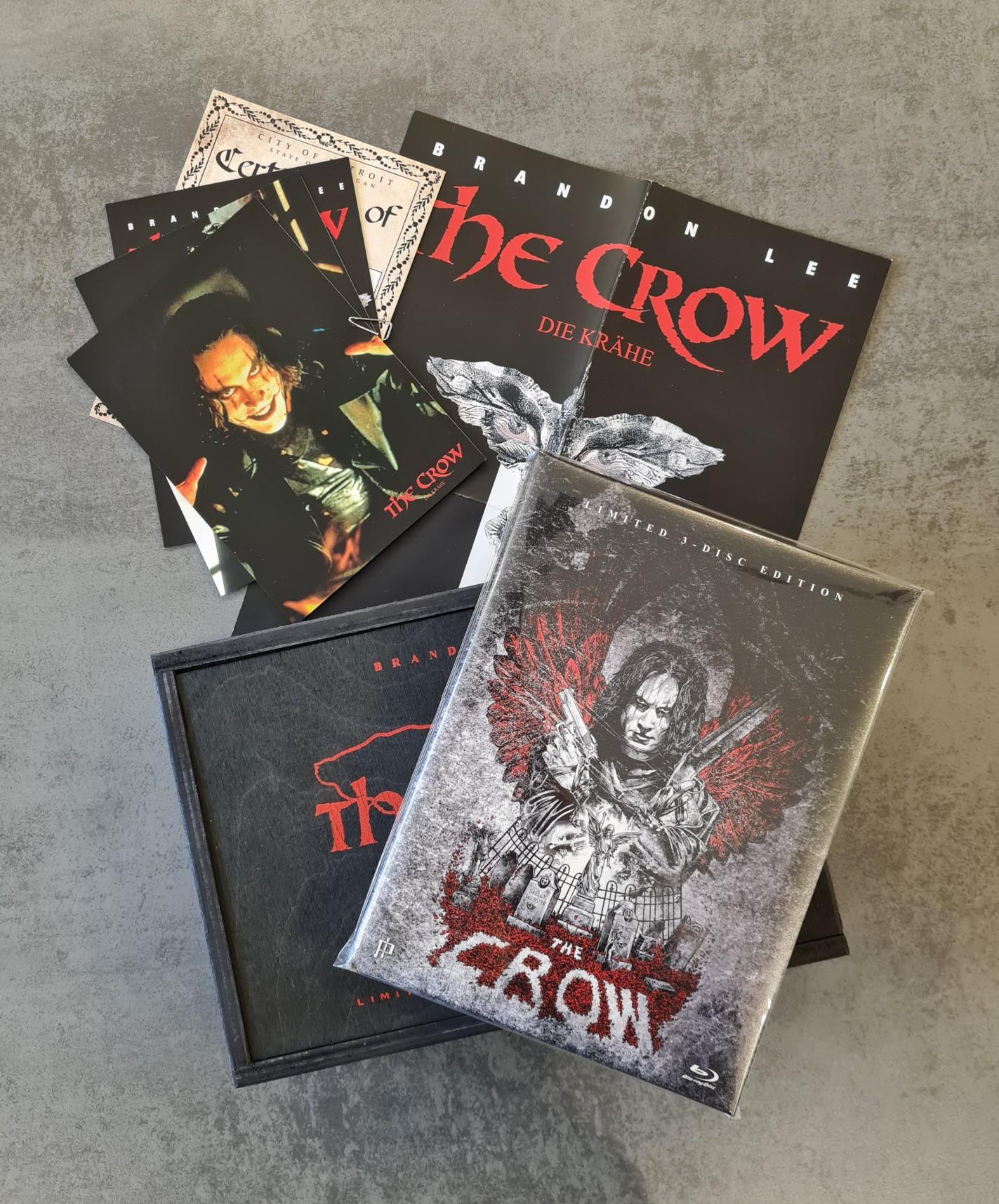 The Crow Blu ray + DVD Mediabook in Holzbox #1