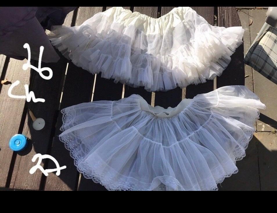 2 Kinder Petticoat Weiß Uniform Mariechen #1