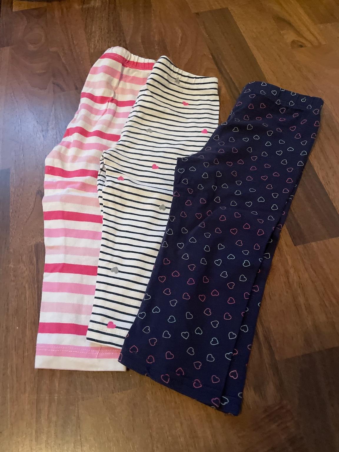 3 Mädchen Leggings Capri 98-104 Sommer #1