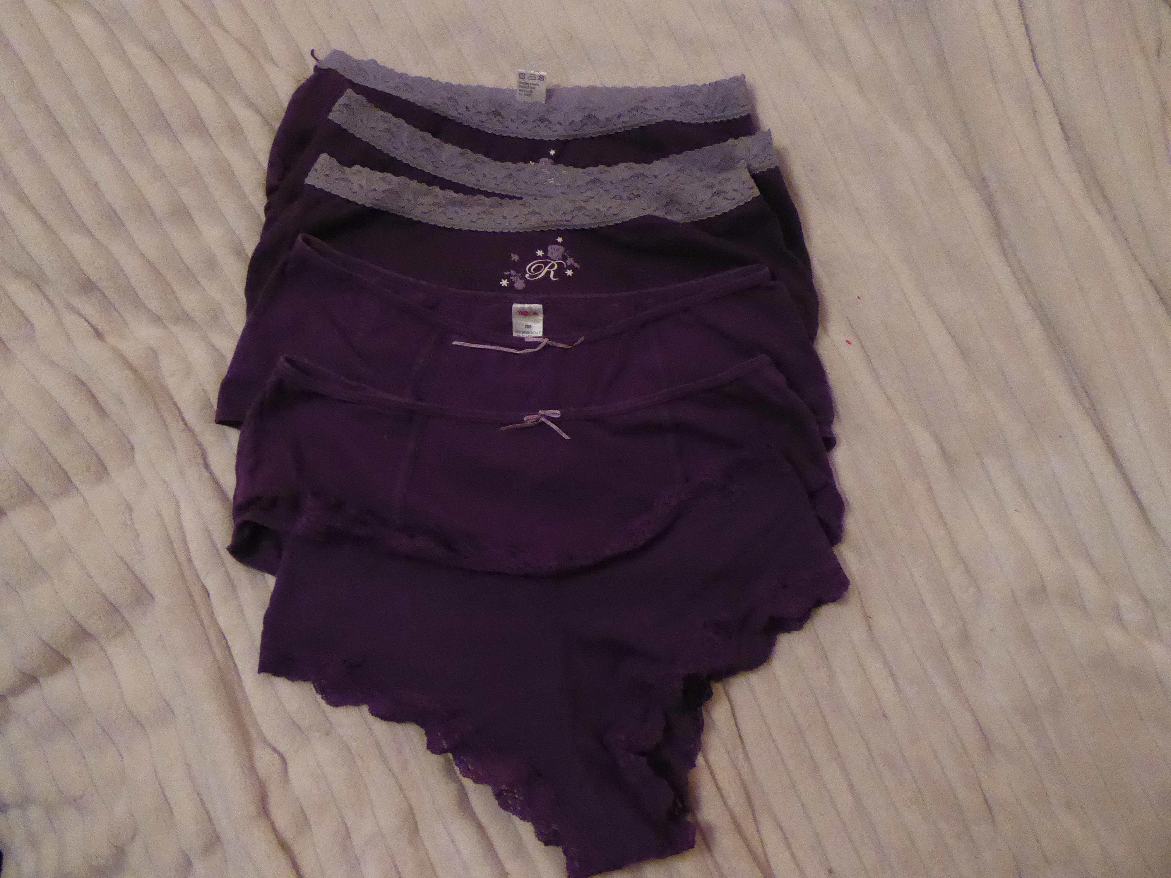 6 x Damen Hipster Panty Slip BW lila M 40 #1