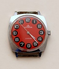 Dugena Junior Handaufzug Herren Armbanduhr funktioniert # 3342