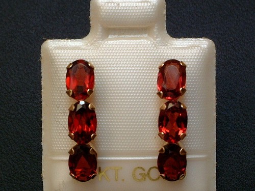Exclusive granat halb creolen - granat,