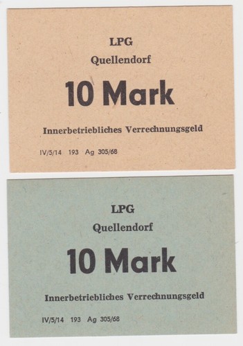 Banknoten ddr lpg - 2, geld