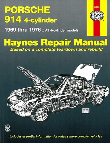 Haynes handbuch porsche - porsche, 914
