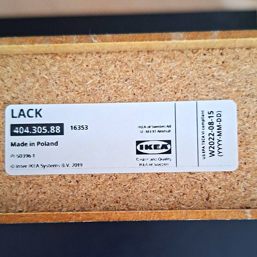Ikea lack wandregal schwarz - lack,