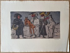 Willem Grimm, Farbholzschnitt, handsigniert