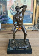 Bronzefigur Mann 29 cm Erotik
