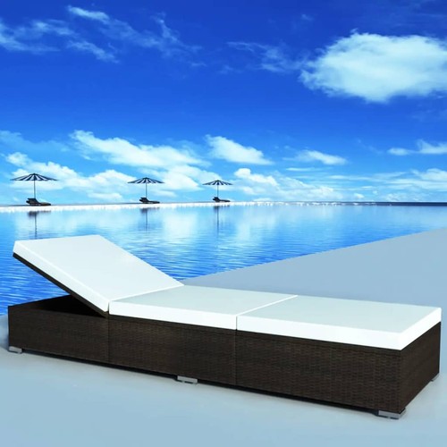 Sonnenliege mit auflage poly - mit,