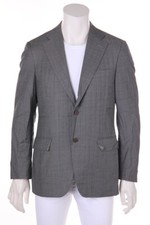 CANALI Schurwoll-Sakko Streifen 50 Grau-Töne