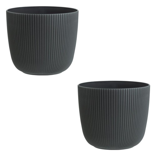 Anthrazit blumentopf mit - anthrazit,