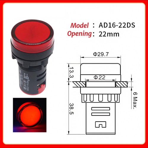 22mm led leuchtmelder - 22mm,