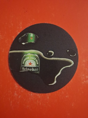 Bierdeckel schwarz heineken - -,