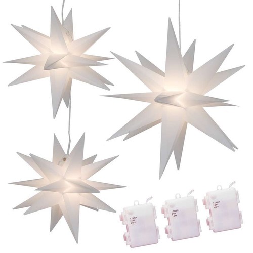 Led weinachtssterne set mit - set,