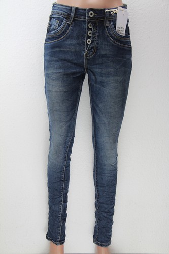 Jewelly damen jeans blau baggy - jeans,