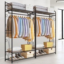 XXL Garderobenschrank Dielenschrank Metall Kleiderschrank für Schlafzimmer Regal