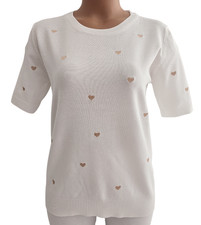 Damen Kurzarm Pullover Pulli