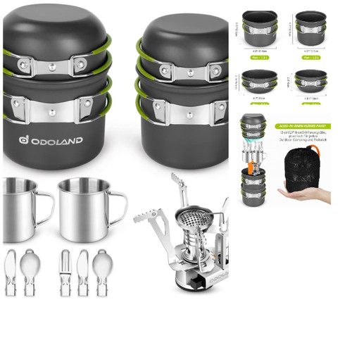 Camping geschirr set stück - camping,