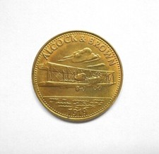 Münze Medaille Shell Alcock