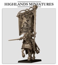 Highlands Miniatures Empire Standard Bearer z.B. für Spiele wie Old World , OPR