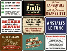 witzige Sprüche-Schilder