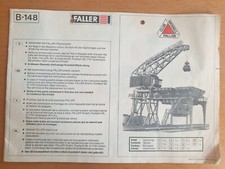 Faller Clubmodell B-148 Anleitung 144 720 Großbekohlungsanlage