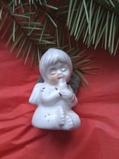 Wunderschöner Vintage Engel - Weiß/Gold - Porzellan 6,5cm