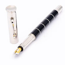 Graf von Faber-Castell Füller Classic Anello Schwarz Silber 18K B