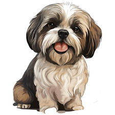 XXL Shih Tzu Auto Aufkleber Hunde Sticker