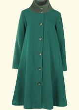 Wollimitat Mantel in A-Linie