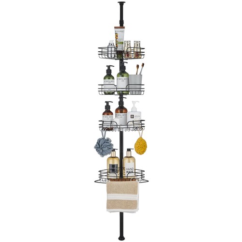 Telescopic shower shelf metal - shower,