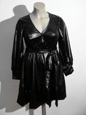 Edles Schwarzes PU Kleid