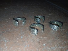 Serviettenringe Servietten Ringe versilbert 4 Stück G. S. 90 alt & antik