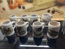 BierKrüge Steingut, Zwei Größen Mit Jagd, Motiv8 Für Sammler Handgemacht ￼